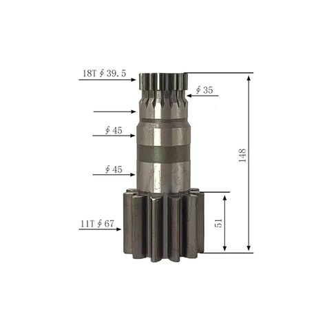 SK20SR حفار صغير سوينغ موتور ترس عمود عمودي 11/18 أسنان مناسبة للحفارات الصغيرة in Kuwait