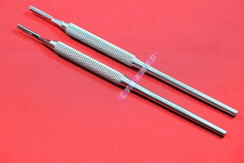 NEW 2PCS Scalpel Handle NO3 Round Pattern Premium German Crafts Dental Veterinary CYNAMED in Kuwait