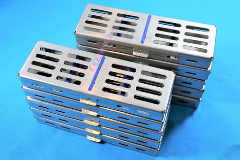10 German Stainless AUTOCLAVABLE Cassette Tray for 5 Instruments Medical Veterinary CYNAMED in Kuwait