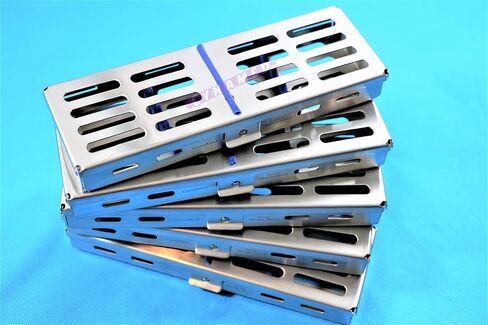 10 German Stainless AUTOCLAVABLE Cassette Tray for 5 Instruments Medical Veterinary CYNAMED in Kuwait