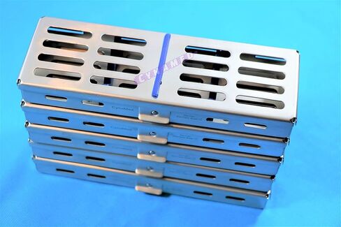 10 German Stainless AUTOCLAVABLE Cassette Tray for 5 Instruments Medical Veterinary CYNAMED in Kuwait