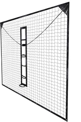 شباك كروية قابلة للطي للأعمدة المربعة 12FT X 10FT كرة السلة العودة ونظام شبكة دفاعية مقاومة للأشعة فوق البنفسجية حاجز مرتد لمحكمة الفناء الخلفي في الهواء الطلق in Kuwait