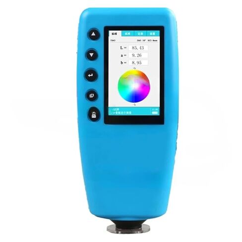 مقياس ألوان محمول مع شاشة TFT WR10 WR-10QC 4/8 مم محلل ألوان رقمي دقيق للطلاء، بلاستيك عالي الحساسية (8 مم WR-10) in Kuwait