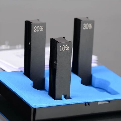 Neutral Transmittance Filter Set, UV-Visible Stray Light Standard Filters 10% 20% 30%, Spectrophotometer Calibration Kit with 220nm 360nm 420nm Wavelengths for Lab Equip 1pcs transmittance20% in Kuwait