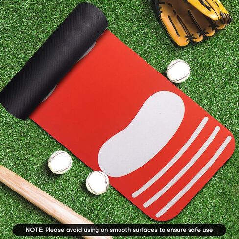 Trainer Mat Baseball, Baseball Pitching Mat for Softball Batting & Pitching Practice, Non-Slip Portable Training Mat in Kuwait