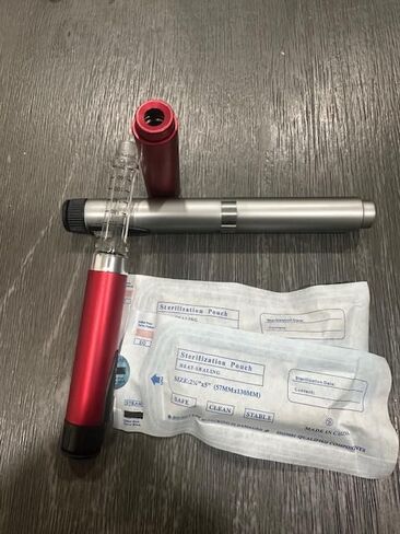 2 - V2 60 Unit Personal Reusable Research Pens (Red & Silver) and 5 Empty Cartridges in Kuwait
