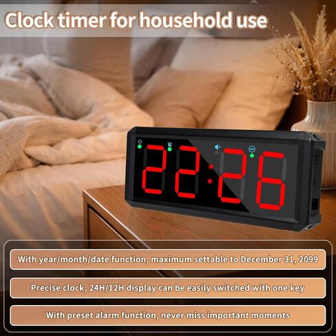 2.1-inch 4-Digit Quick Gym Timer, Suitable for Fitness Training, Event Timing, Study and Daily Office use (2.1-inch 4-Digit Stopwatch) in Kuwait