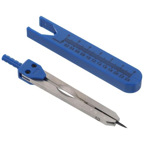 Electrocardiogram Caliper Measuring Tool Portable EKG Wave Section Gauge Metal Dividers Calipers with Screw-Mount Design and Storage Case for Doctors and Nurses for Use in Kuwait