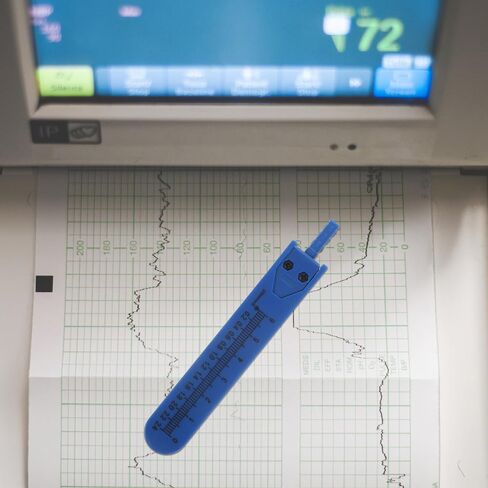 قطعة واحدة من فواصل فرجار مخطط كهربية القلب مع مسطرة دقيقة لقياس التمريض وتقييم أمراض القلب، أداة معدنية لتحليل فاصل موجة القلب الدقيق in Kuwait