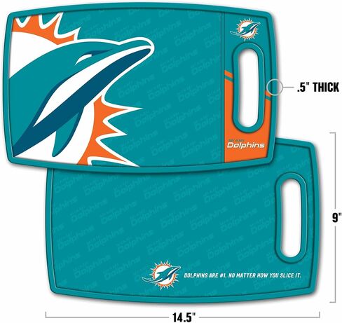 مجموعة الشواء YouTheFan NFL Miami Dolphins Spirit Series 3 قطع، من الفولاذ المقاوم للصدأ، 22 بوصة × 9 بوصة ولوحة تقطيع من سلسلة شعار NFL Miami Dolphins in Kuwait