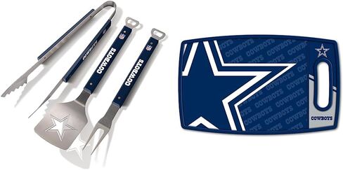 YouTheFan Dallas Cowboys 3-Piece BBQ Set + Cutting Board Bundle in Kuwait
