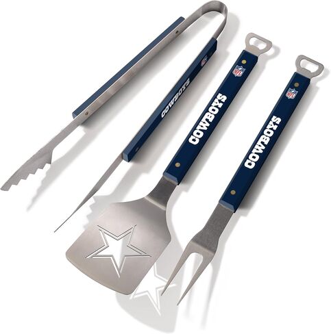 YouTheFan Dallas Cowboys 3-Piece BBQ Set + Cutting Board Bundle in Kuwait