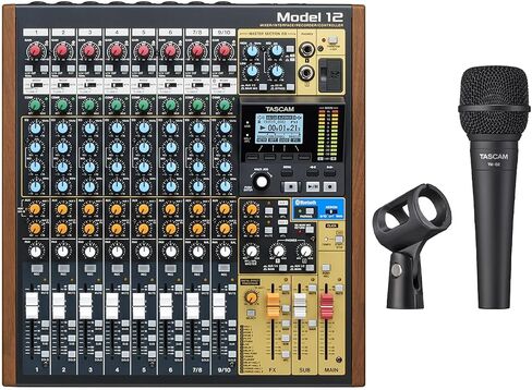 TASCAM موديل 12 وحزمة الميكروفون الديناميكي in Kuwait