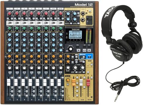 Tascam Model 12 All-In-One Digital Multitrack Recorder & TH-02-B Studio Grade Headphones in Kuwait