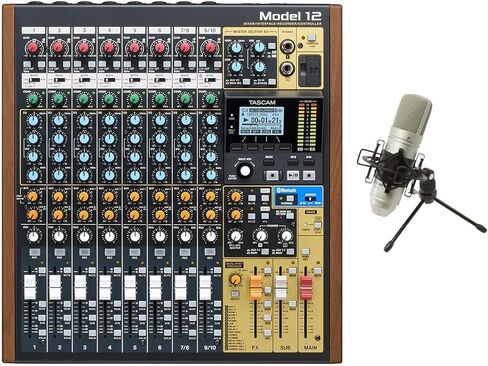 TASCAM موديل 12 ومجموعة ميكروفون مكثف ستوديو TM-80 in Kuwait