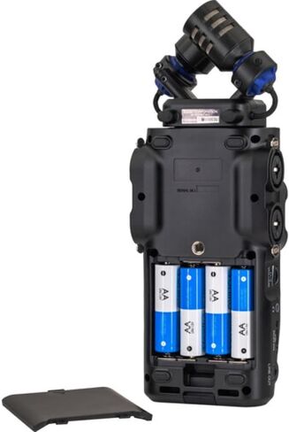 جهاز تسجيل Zoom H6studio سهل الاستخدام ذو 6 مسارات مع حزمة تسجيل عائمة 32 بت مع حزمة ملحقات APH-6s + محول بلوتوث BTA-1 + بطاقة ذاكرة 64 جيجابايت + 4 بطاريات AA + قطعة قماش (6 قطع) in Kuwait