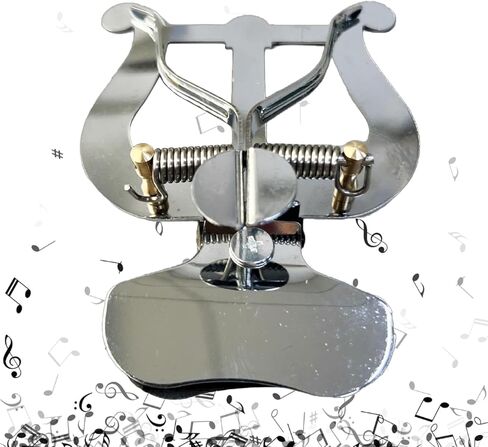 Music Lyre Clip Trumpet Marchings Lyre Clamps on Music Score Clamps Replacement Music Book Clip Page Holder in Kuwait