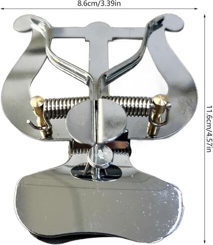 Music Lyre Clip Trumpet Marchings Lyre Clamps on Music Score Clamps Replacement Music Book Clip Page Holder in Kuwait