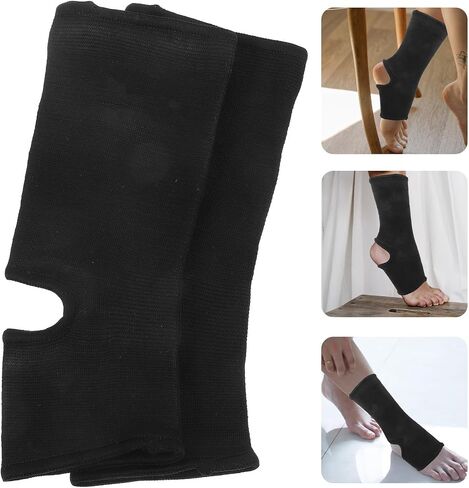 Breathable Black Ankle Compression Sleeves for Running and Riding Bicycles Comfortable Polyester Fitness Ankle Sleeves and Protection the Elderly in Kuwait