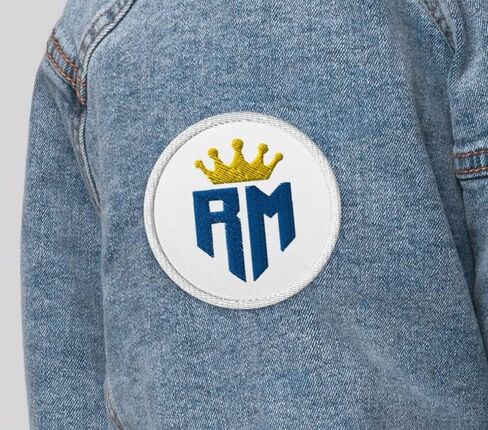 Madrid Champions Embroidered Soccer Patch, 1 Piece, Round, Sports-Fan Sleeve Patches, Patch in Kuwait
