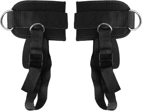 Ankle Straps for Cable Machines Fitness Adjustable D Ring Ankle Straps Foot Support Ankle Protector with Buckle in Kuwait