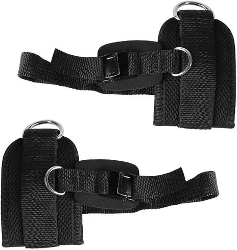 Ankle Straps for Cable Machines Fitness Adjustable D Ring Ankle Straps Foot Support Ankle Protector with Buckle in Kuwait