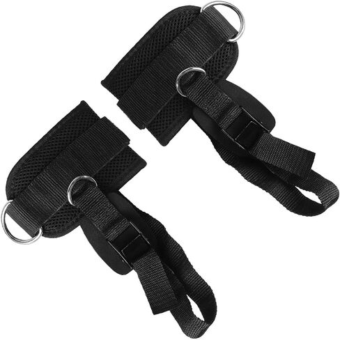 Ankle Straps for Cable Machines Fitness Adjustable D Ring Ankle Straps Foot Support Ankle Protector with Buckle in Kuwait