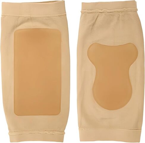 2 Pairs Padded Skate Sleeves, Lace Bite Gel Pads for Ice Skating Protection, SEBS Silicone Ankle Malleolar Sleeves, Men and Women in Kuwait