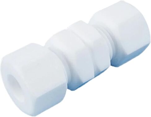 Bulkhead 1 2 3 4 6 8 10-35mm Tube OD PTFE Compression Union Connector Coupler Fitting High Temperature Resistance(3.175mm 1l8 Inch) in Kuwait