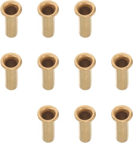 Garneck Metal Compression Inserts Easy Installation and Replacement 10pcs Sturdy Golden Finish for Oil Tubing and Pipes Suitable for Pneumatic and Hydraulic Systems in Kuwait