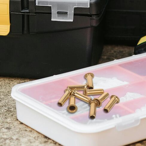 Garneck Metal Compression Inserts Easy Installation and Replacement 10pcs Sturdy Golden Finish for Oil Tubing and Pipes Suitable for Pneumatic and Hydraulic Systems in Kuwait