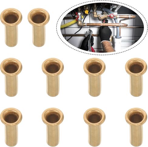 YARNOW 10 قطع من محولات تركيب الضغط المعدنية لخطوط الزيت وبطانات أنابيب الزيت للأنظمة الهيدروليكية والهوائية، حشوات مقاومة للضغط العالي، سهلة التركيب بدون لحام in Kuwait