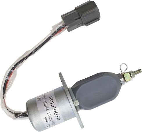 الملف اللولبي لإيقاف الوقود 12 فولت مناسب لمحرك Yanmar 4TNE94، لمحرك R60-5 R210-5 R335-7 4TNE94 قطع غيار المحرك 1751ES-12A3UC12B1S SA-4673-S 129953-77811 in Kuwait