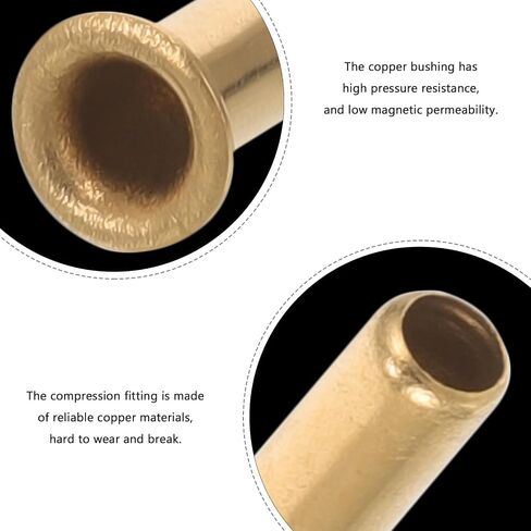 10pcs Metal Compression Fittings Inserts for Oil Lines and Pipes Low Magnetic Permeability, Versatile Design for Hydraulic and Pneumatic Systems in Kuwait
