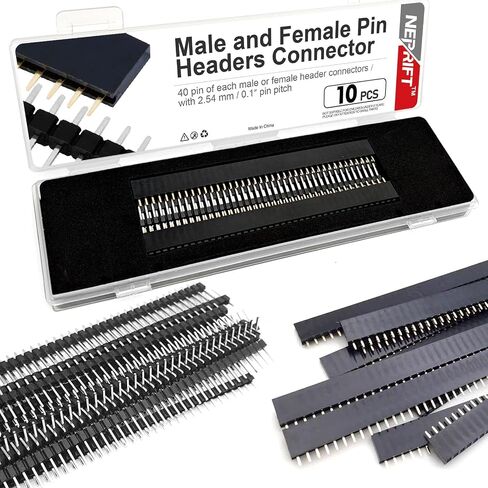 10 قطعة دبابيس رأس 2.54 مللي متر 40Pin الانفصالية صف واحد تكويم الذكور الإناث دبوس رؤوس لاردوينو PCB الالكترونيات لتقوم بها بنفسك الجمعية in Kuwait