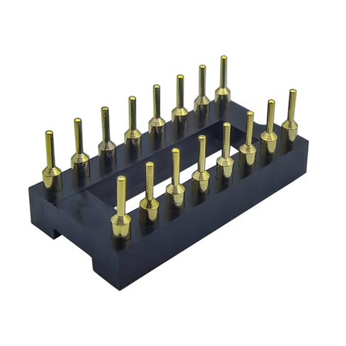 10 قطع مقبس IC 16Pin - محول لحام مستدير DIP SIP مطلي بالكامل لـ OP-AMP MCU in Kuwait