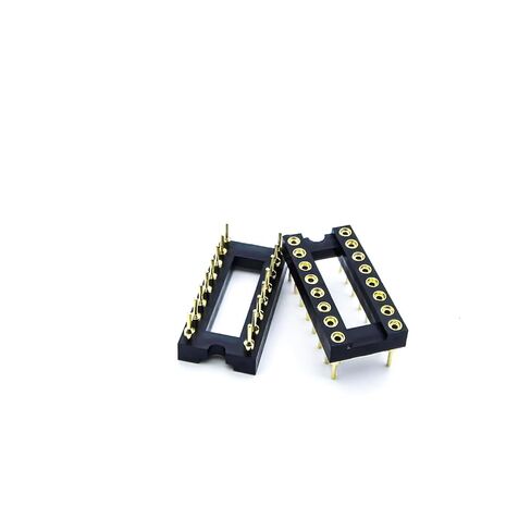 10 قطع مقبس IC 16Pin - محول لحام مستدير DIP SIP مطلي بالكامل لـ OP-AMP MCU in Kuwait