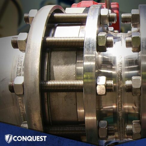 Conquest A307 قضيب ملولب مطلي بالزنك 1/2 بوصة - 13 × 36 بوصة (8 عبوات) - قضبان ملولبة خشنة - تم تصنيعها وفقًا لمعايير ASTM A307 in Kuwait