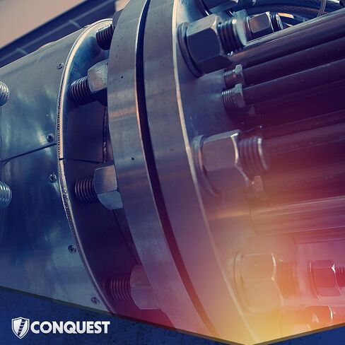 Conquest A307 قضيب ملولب غير مكتمل 1/4 بوصة - 20 × 36 بوصة (10 عبوات) - قضبان جميع الخيوط الخشنة - معيار ASTM A307 الصف A in Kuwait