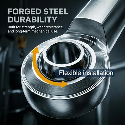 MDEOOSKY 2Pcs CF7 7/16" Bore Rod End Bearing, 7/16"-20 Female Thread Right Hand Heim Joint with Jam Nuts, Ideal for Engineering Hydraulic Cylinders in Kuwait