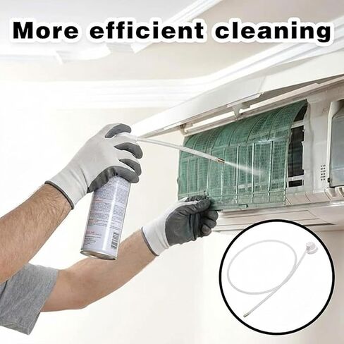 5PCS 19.68inch Spray Can Nozzle Extension, Aerosol Tips with Flexible Extension Hose, 360 Degree Coverage Paint Nozzles for Vehicles and Cans | 19.68in Hose: reaches tight cavities; 360° Spray: auto paint & undercoating; Fits: standard cans; Easy: tool-fr in Kuwait