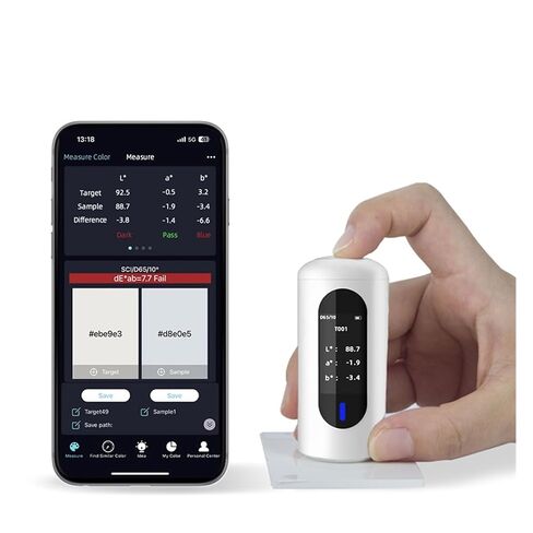 Portable 45/0 Colorimeter, Measuring Color Difference of Paint Plastic Textile and Packaging,Automatic Calibration,29 Parameters Multi-Functional in Saudi Arabia