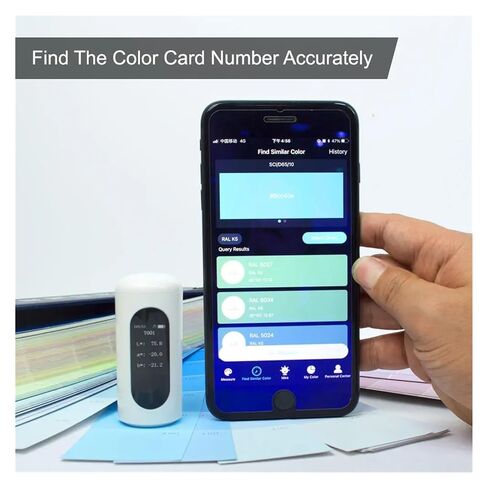 Portable 45/0 Colorimeter, Measuring Color Difference of Paint Plastic Textile and Packaging,Automatic Calibration,29 Parameters Multi-Functional in Saudi Arabia