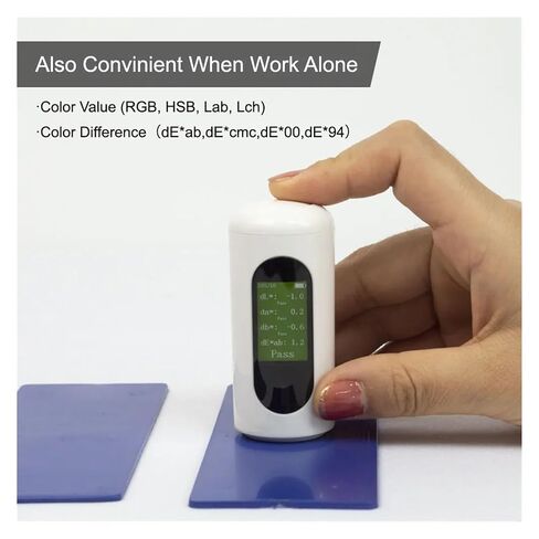 Portable 45/0 Colorimeter, Measuring Color Difference of Paint Plastic Textile and Packaging,Automatic Calibration,29 Parameters Multi-Functional in Saudi Arabia