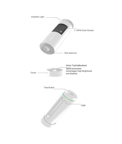 Colorimeter,Accuracy 0.01,Portable Color Sensor Colorimeter for Textile,Printing,Paint,Plastic and Film Multi-Functional in Kuwait