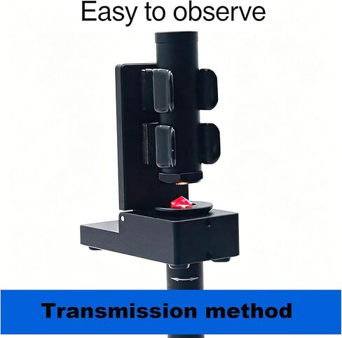 Gem Spectroscope Focusing Prism Stand, Diffraction Spectroscope Support Bracket, 0-90° Adjustable Angle, Supports Transmission and Reflection, for Antique and Gemstone in Kuwait
