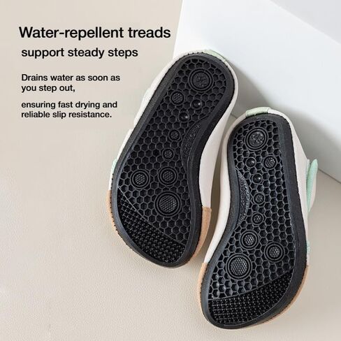 Baby Water Shoes Toddler Water Shoes Quick Dry Non Slip Swim Shoes Hook and Loop Barefoot Beach Pool Aqua Shoes for Boys Girls Infant 2Pairs in Kuwait