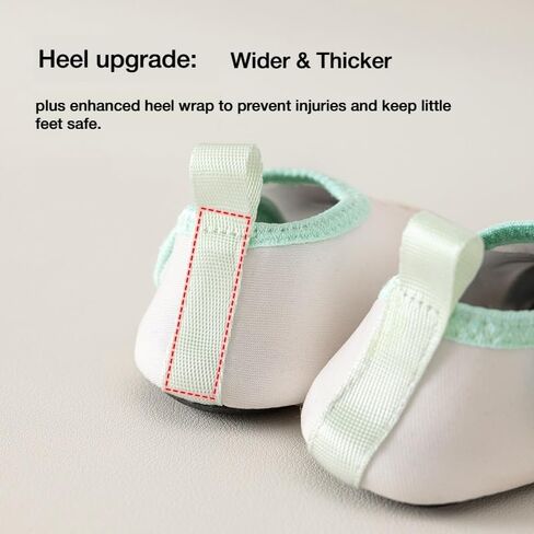 Baby Water Shoes Toddler Water Shoes Quick Dry Non Slip Swim Shoes Hook and Loop Barefoot Beach Pool Aqua Shoes for Boys Girls Infant 2Pairs in Kuwait