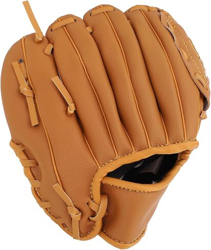 Baseball Glove, Ergonomic PU Leather Mitts for Youth Adult with Soft Lining for Comfort and Enhanced Grip, Durable for Training and Games in Kuwait