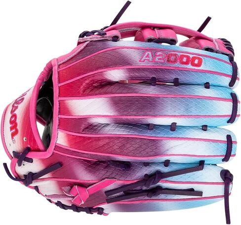Wilson A2000 1777 Raspberry Clouds 12.75" Baseball Glove: WBW1042601275 Left Hand Thrower in Kuwait